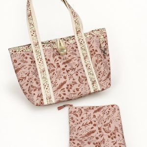 Handmade Tote with Matching Zipper Pouch
