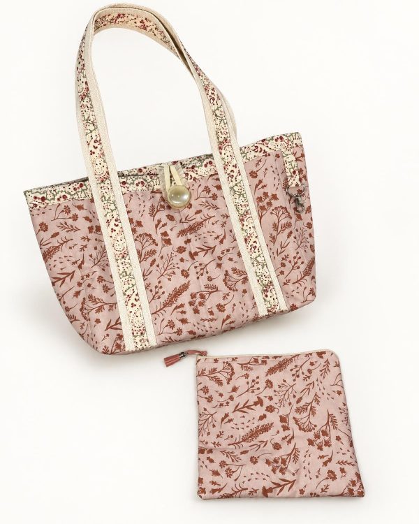 Handmade Tote with Matching Zipper Pouch